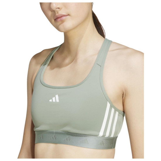 Adidas Γυναικείο μπουστάκι Powerreact Hyperglam Medium-Support Bra